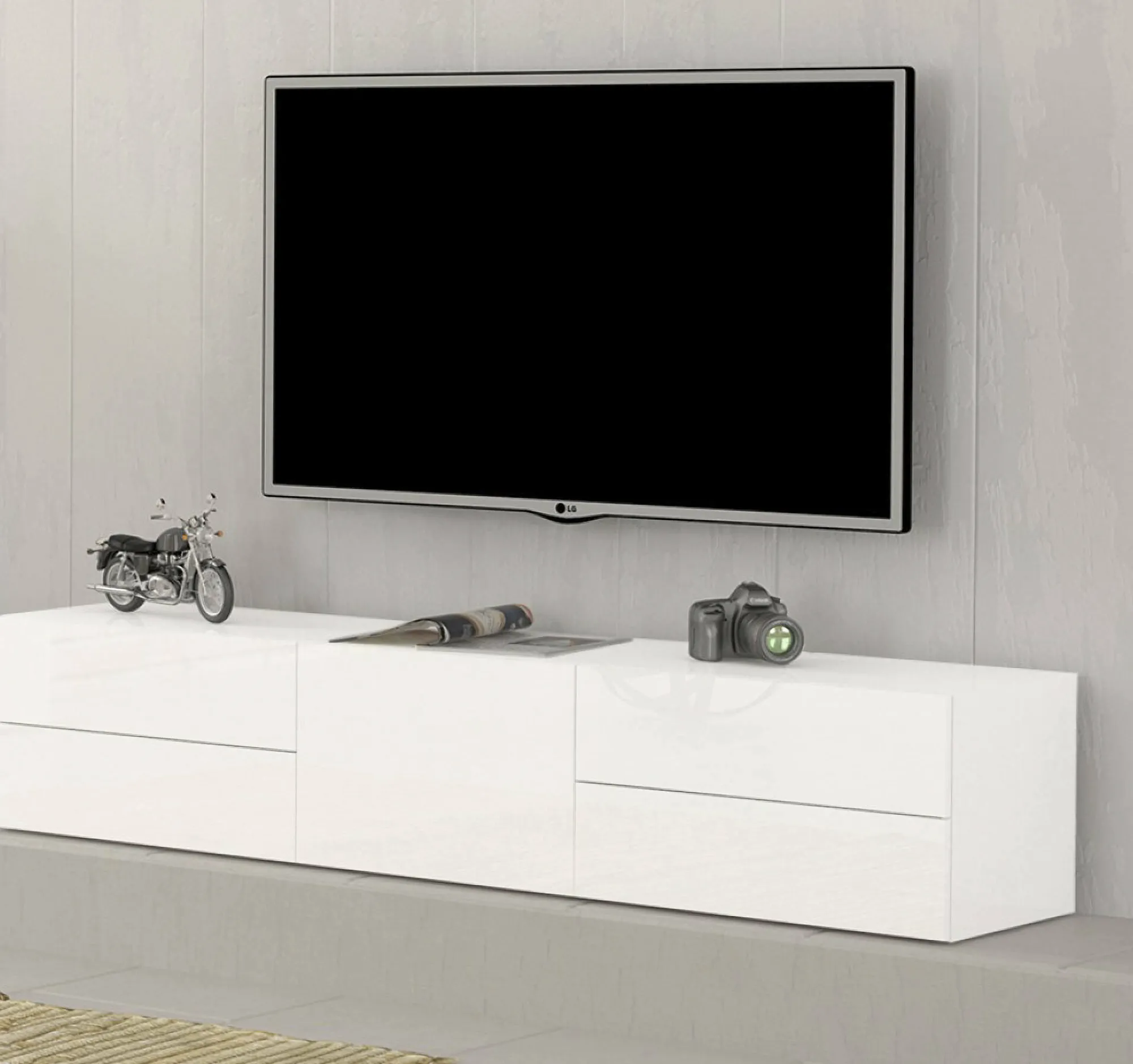 Mobile porta TV Ariad, cm 170x40h35,<Dmora Sale