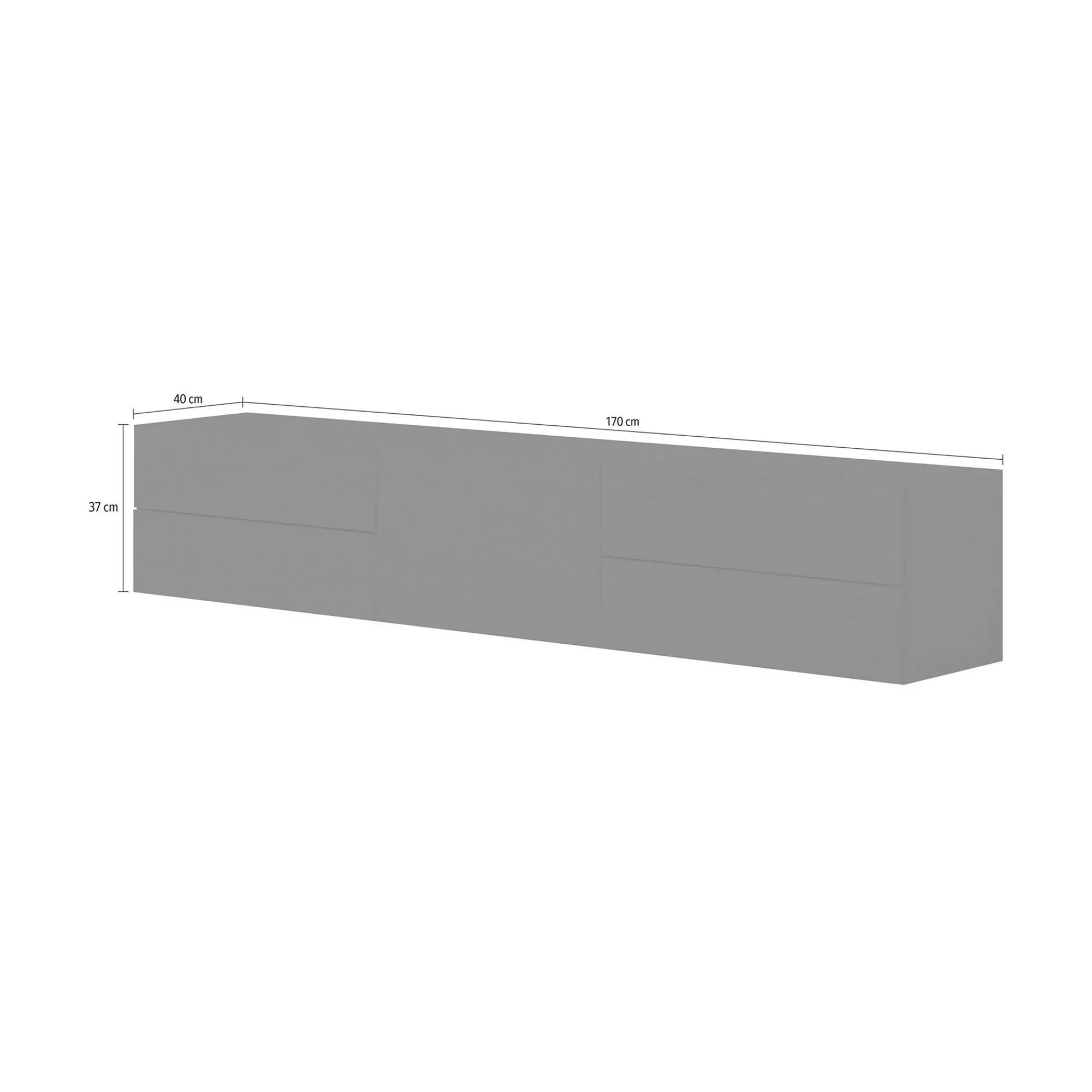 Mobile porta TV Ariad, cm 170x40h35,<Dmora Discount