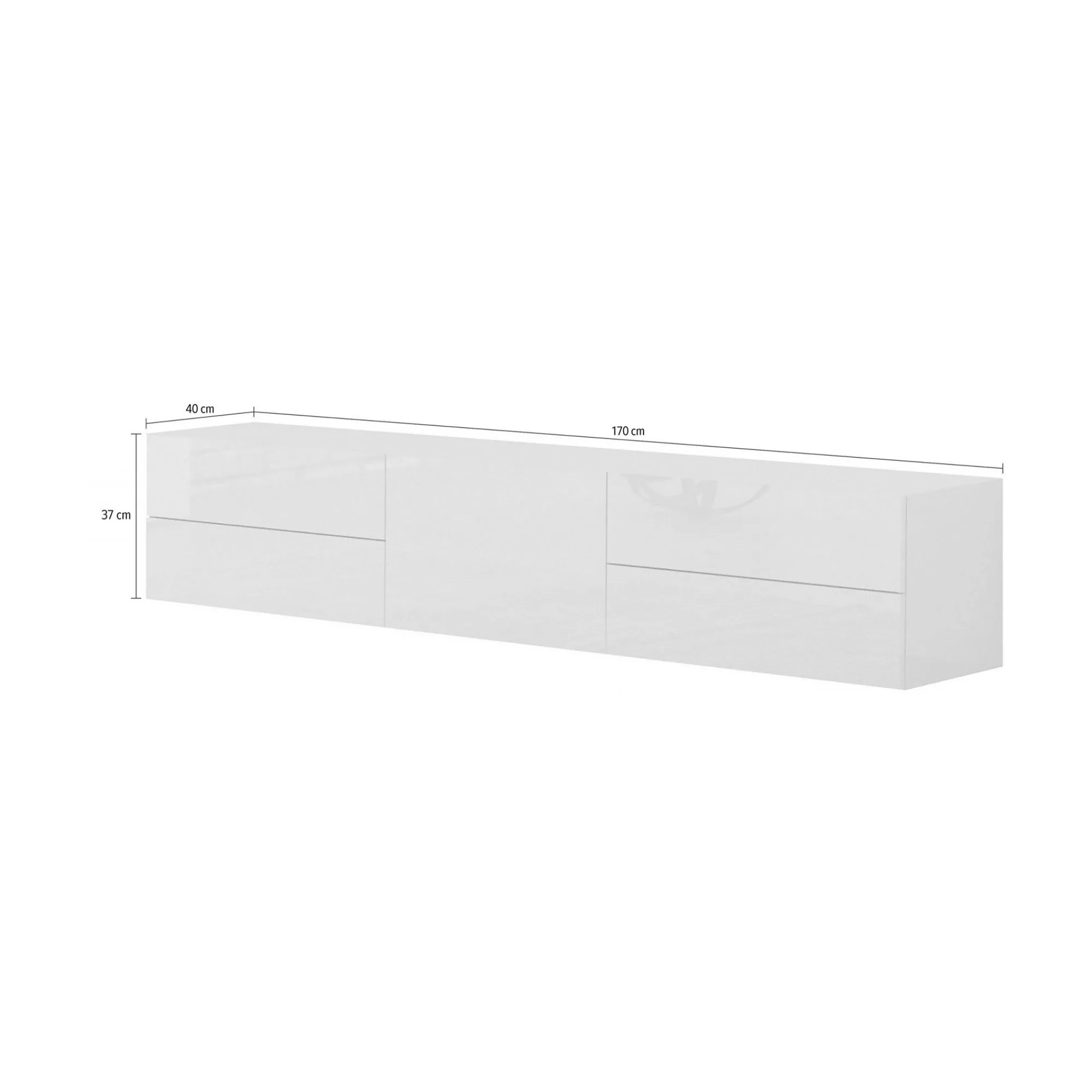 Mobile porta TV Ariad, cm 170x40h35,<Dmora Sale
