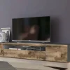 Mobile porta TV Artropodi, Ardesia e Acero, con luce LED<Dmora Best Sale