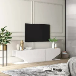 Mobile porta TV Assorata, 180x30h40 cm,<Dmora Cheap