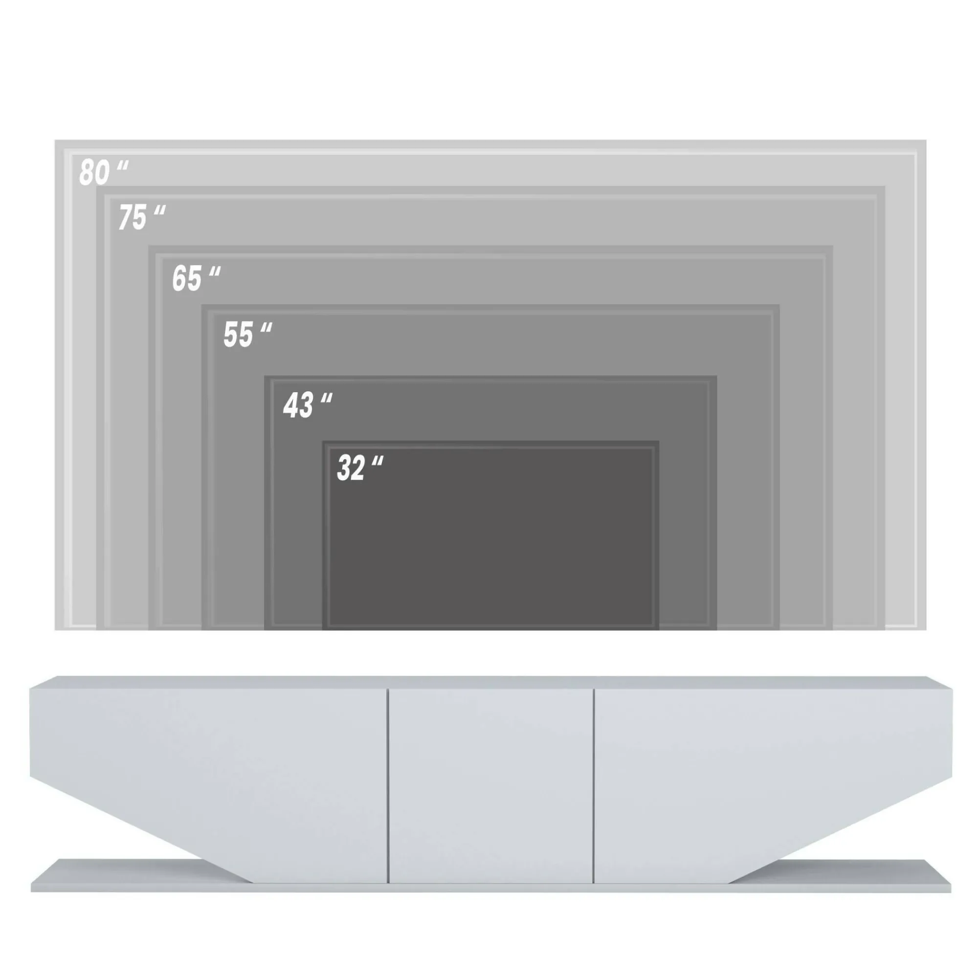 Mobile porta TV Assorata, 180x30h40 cm,<Dmora Cheap