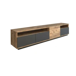 Mobile porta TV Axi, 180x45h45 cm, Quercia e Antracite<Dmora Store