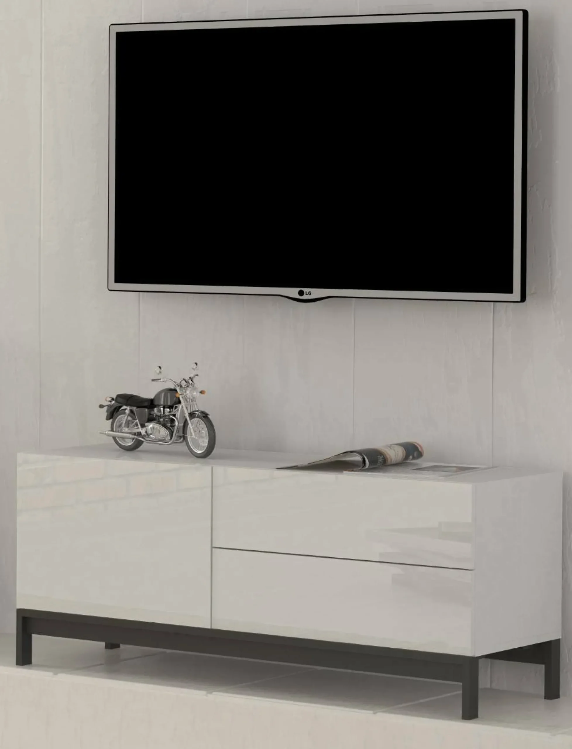 Mobile porta TV Azad, cm 110x40h47,<Dmora Outlet