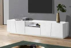 Mobile porta TV Azzurras, , con luce LED<Dmora Clearance