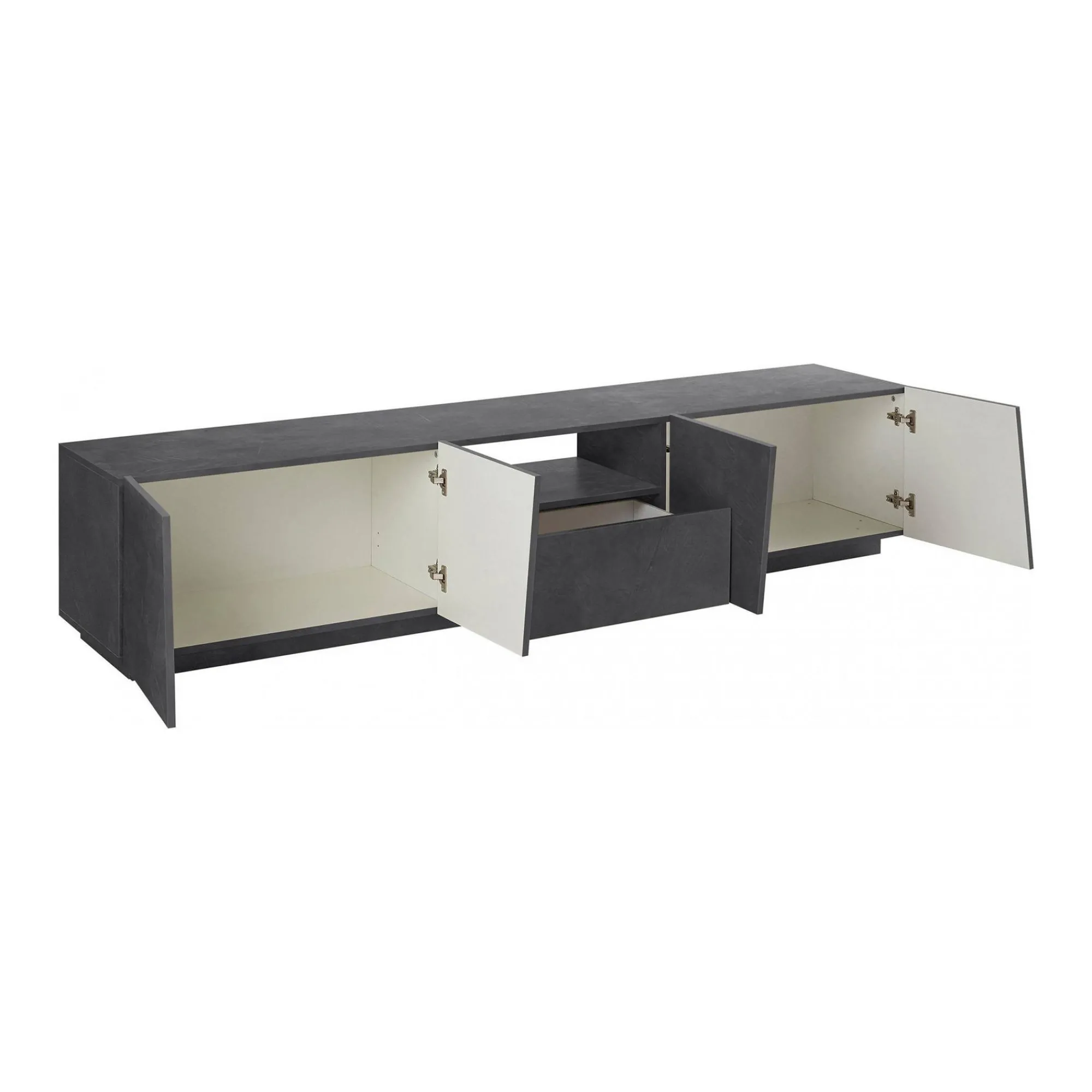 Mobile porta TV Azzurras, , con luce LED<Dmora Outlet