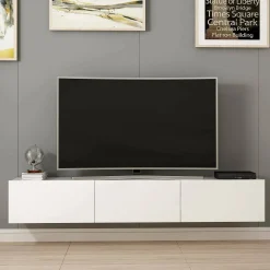 Mobile porta TV Barzago, 180x32 h30 cm,<Dmora Flash Sale