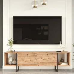 Mobile porta TV Barzana, 160x40 h48 cm,<Dmora Discount