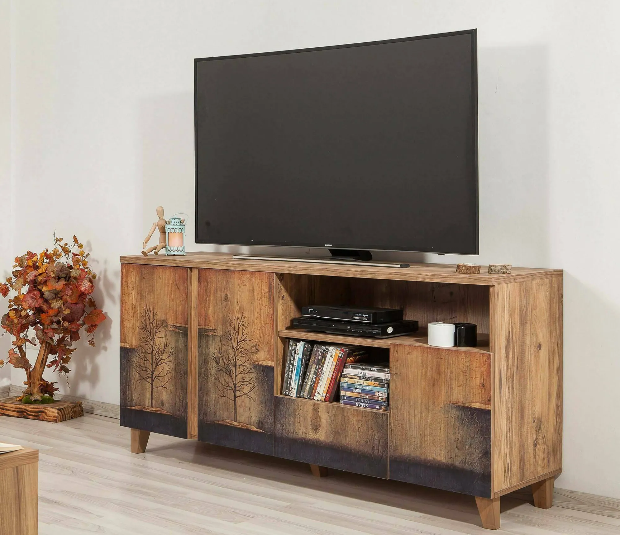 Mobile porta TV Bucarest, 160x45 h76 cm,<Dmora Online