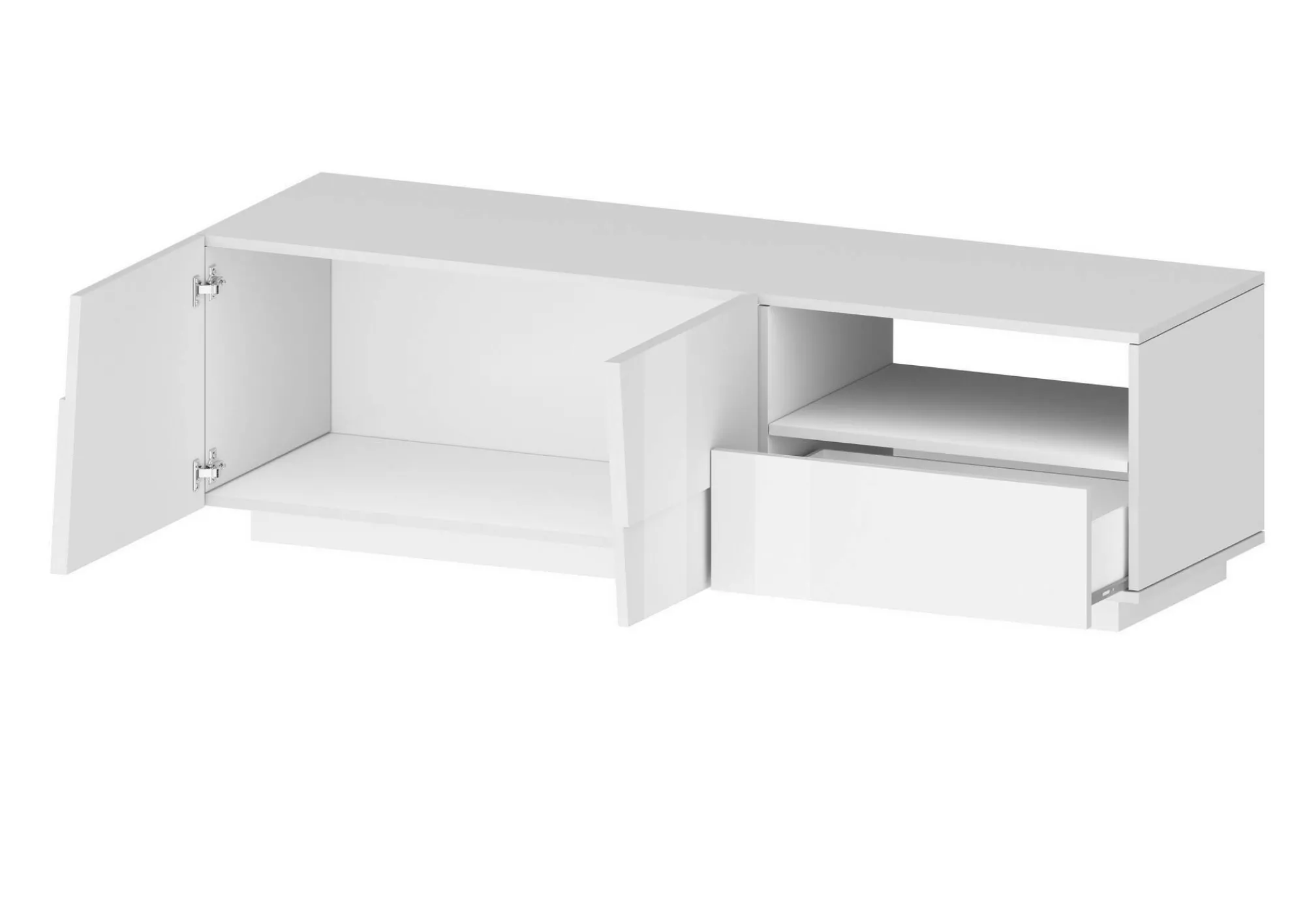 Mobile porta TV Cecia, 150x44h46 cm, lucido<Dmora Sale