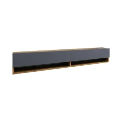 Mobile porta TV Compasso, 180x32h29 cm, Quercia e Antracite<Dmora Cheap