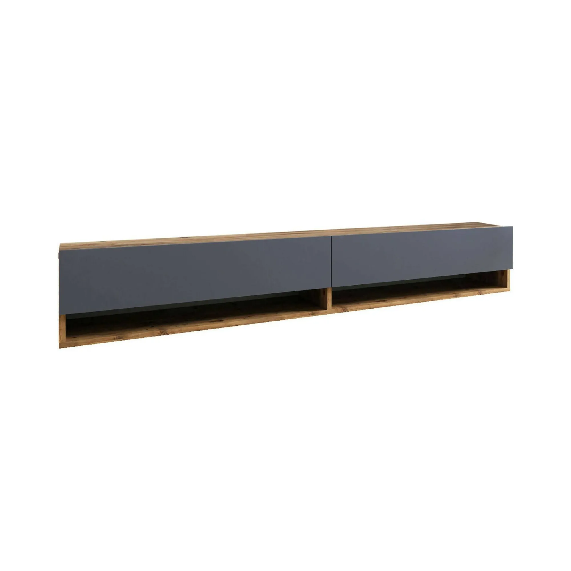 Mobile porta TV Compasso, 180x32h29 cm, Quercia e Antracite<Dmora Cheap