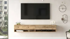Mobile porta TV Compasso, 180x32h29 cm,<Dmora Best