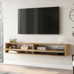 Mobile porta TV Compasso, 180x32h29 cm,<Dmora Best