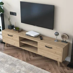 Mobile porta TV Daba, 180x35h48 cm,<Dmora Outlet
