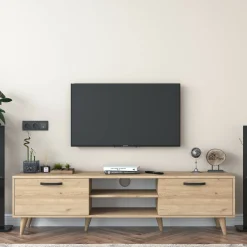 Mobile porta TV Daba, 180x35h48 cm,<Dmora Outlet