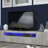Mobile porta TV Dafrim, , con luce LED<Dmora Sale