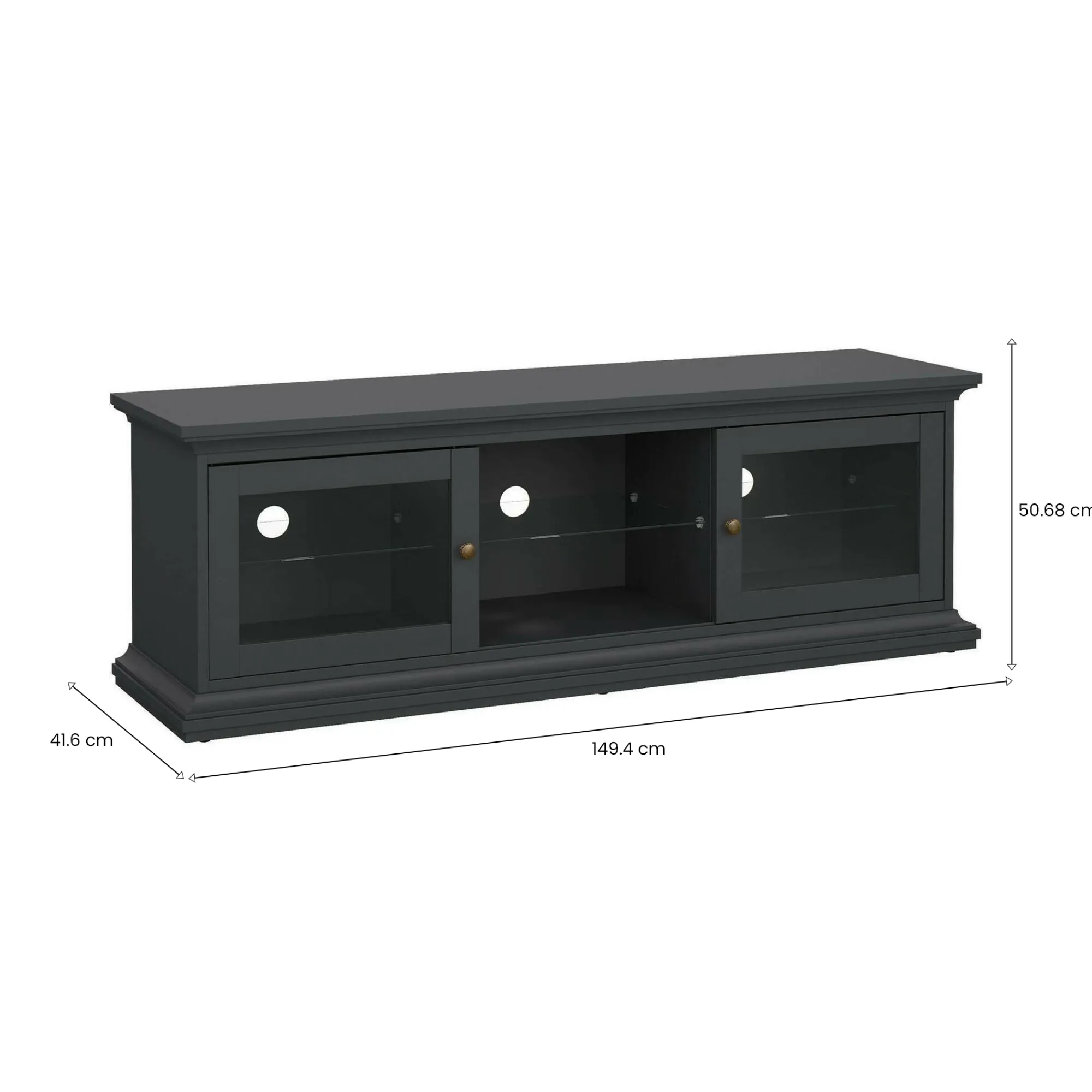 Mobile porta TV Damrey, 42x149 h51 cm,<Dmora Hot