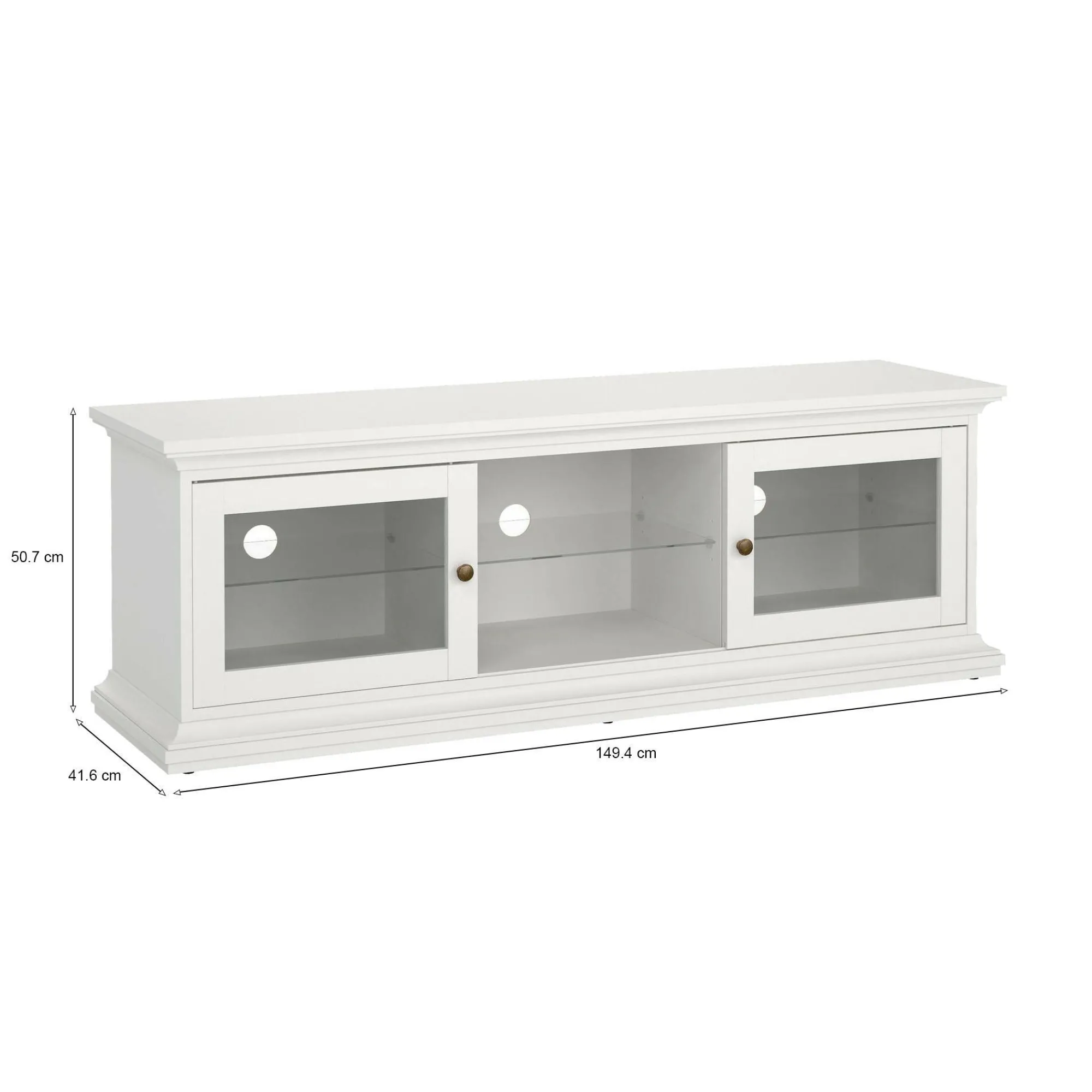 Mobile porta TV Damrey, 149x42 h51 cm,<Dmora Best