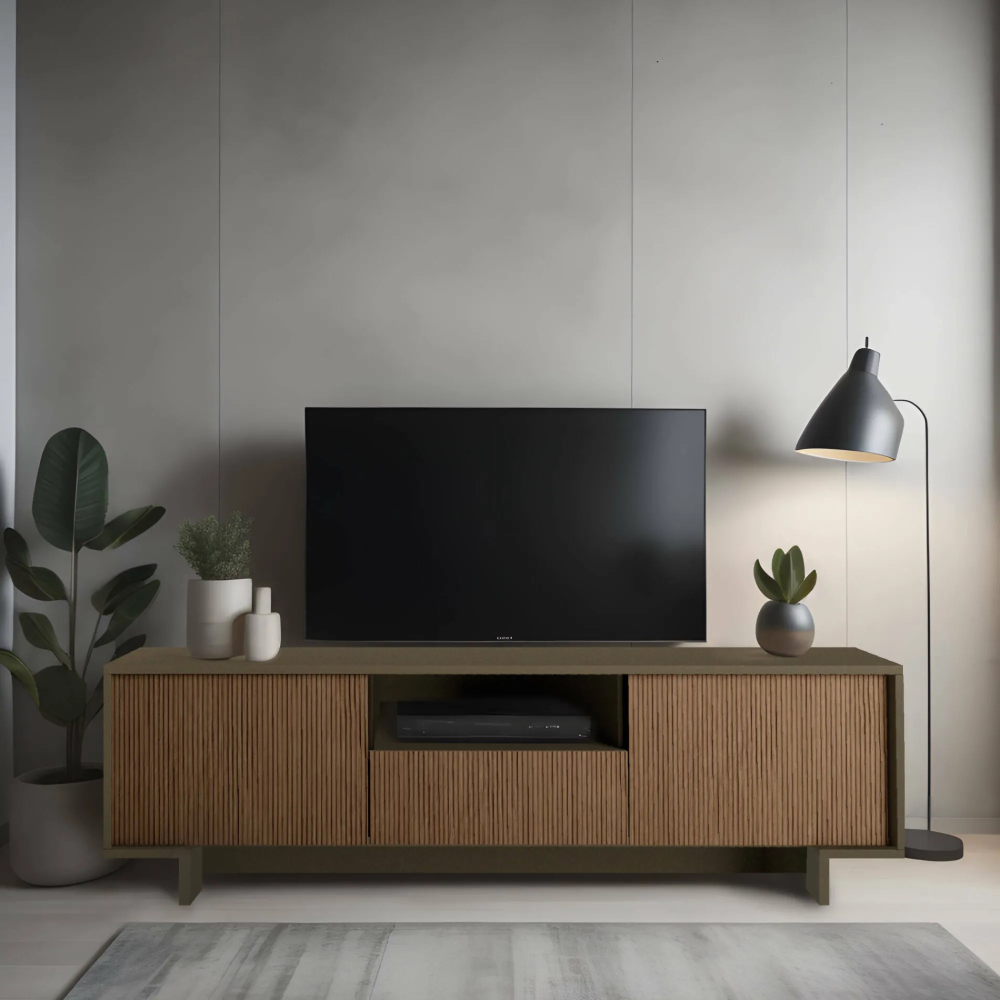Mobile porta TV Darrighin, 170x42h48 cm, Marrone e Noce<Dmora Flash Sale