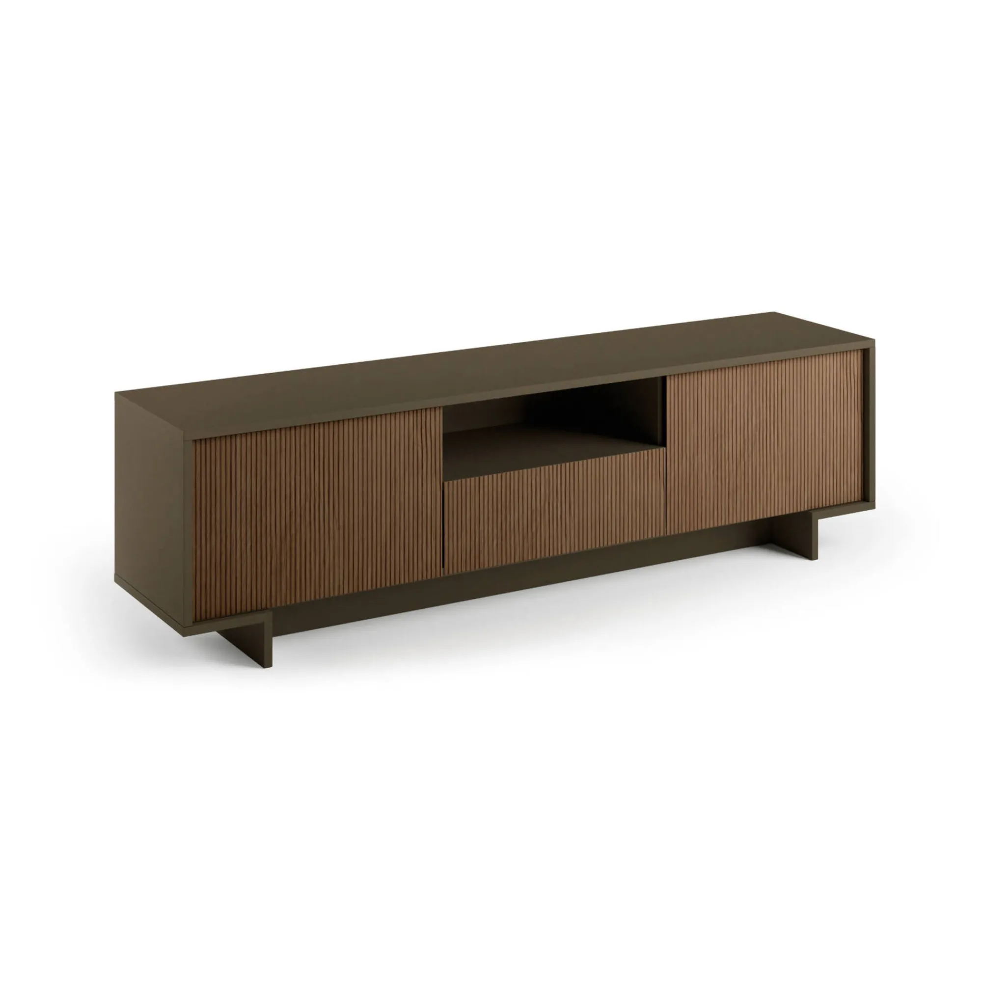Mobile porta TV Darrighin, 170x42h48 cm, Marrone e Noce<Dmora Flash Sale