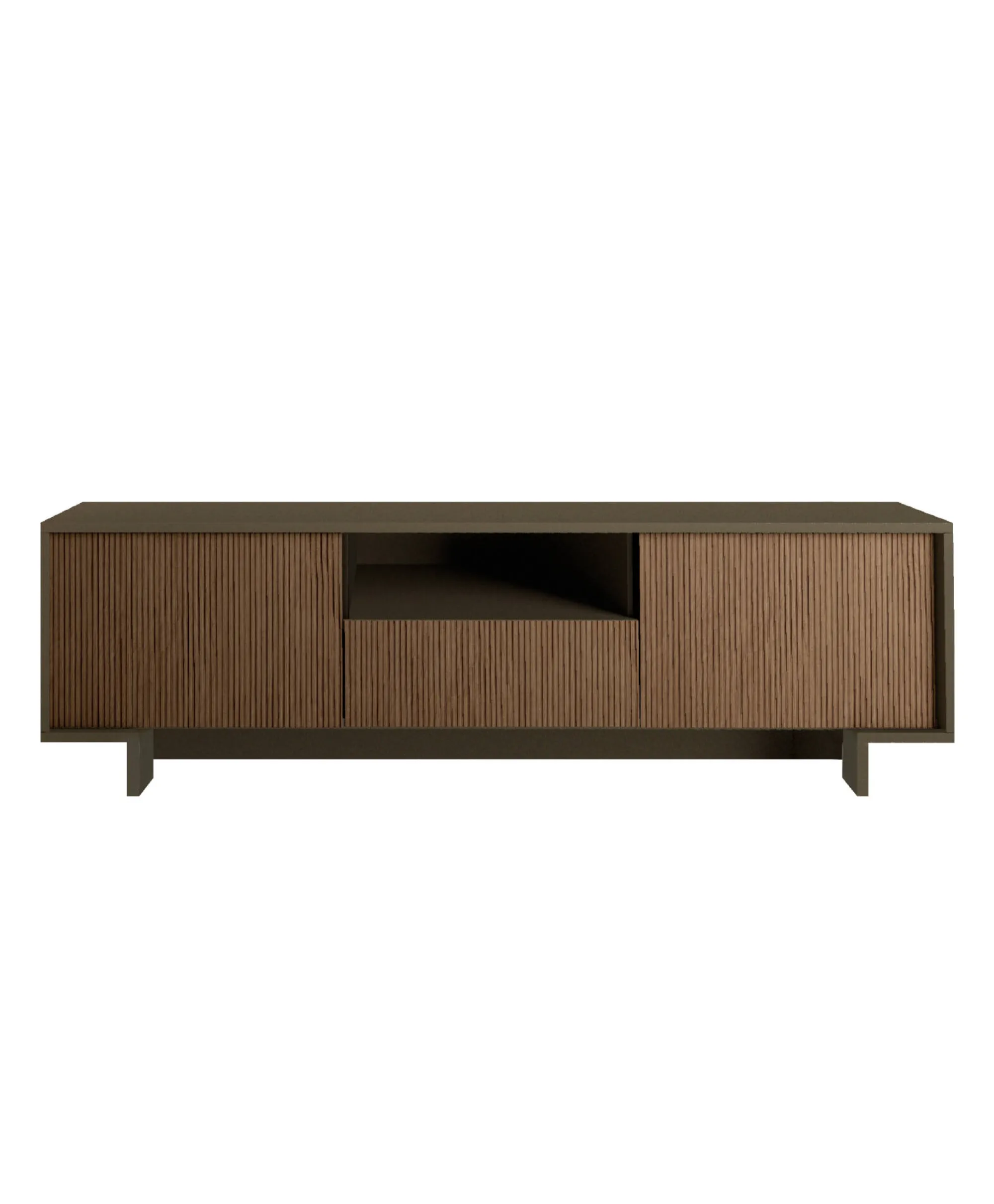 Mobile porta TV Darrighin, 170x42h48 cm, Marrone e Noce<Dmora Flash Sale
