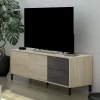 Mobile porta TV Dayha, 130x41h47 cm, Rovere e Antracite<Dmora Best Sale