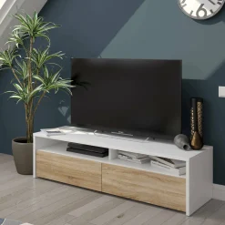Mobile porta TV Ddacunh, 130x40h36 cm,<Dmora Cheap
