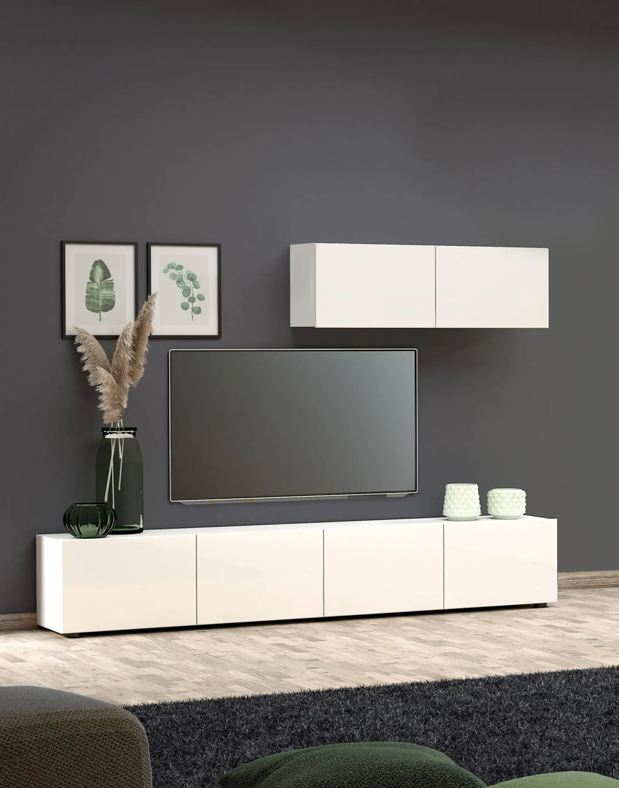 Mobile porta TV Dfilippin, 225x38h39 cm,<Dmora Flash Sale