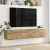 Mobile porta TV Diaspro, 140x32h29 cm,<Dmora Flash Sale