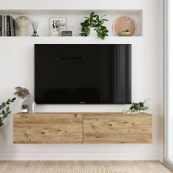 Mobile porta TV Diaspro, 140x32h29 cm,<Dmora Flash Sale