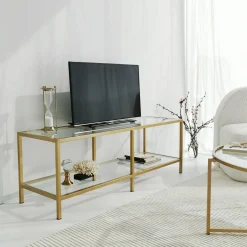 Mobile porta TV Donata, 130x40h45 cm,<Dmora Cheap