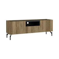 Mobile porta TV Duchi, 41x147 h54 cm, Quercia e Nero<Dmora Shop