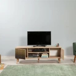 Mobile porta TV Enrica, 140x40h50 cm,<Dmora New