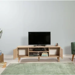 Mobile porta TV Enrica, 140x40h50 cm,<Dmora New
