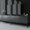 Mobile porta TV Espero, 180x30h47 cm, Antracite e Nero<Dmora Cheap