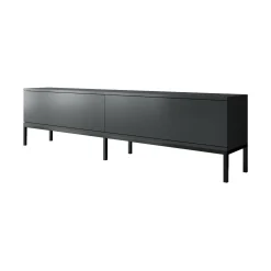Mobile porta TV Espero, 180x30h47 cm, Antracite e Nero<Dmora Cheap