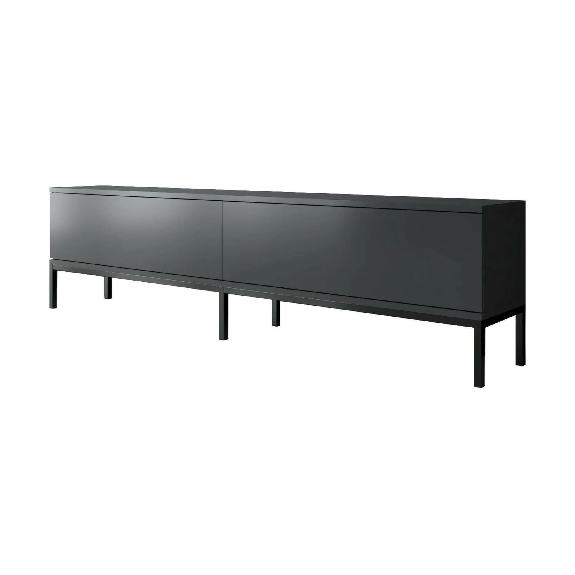 Mobile porta TV Espero, 180x30h47 cm, Antracite e Nero<Dmora Cheap
