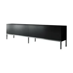 Mobile porta TV Espero, 180x30h47 cm, Nero e Argento<Dmora Clearance