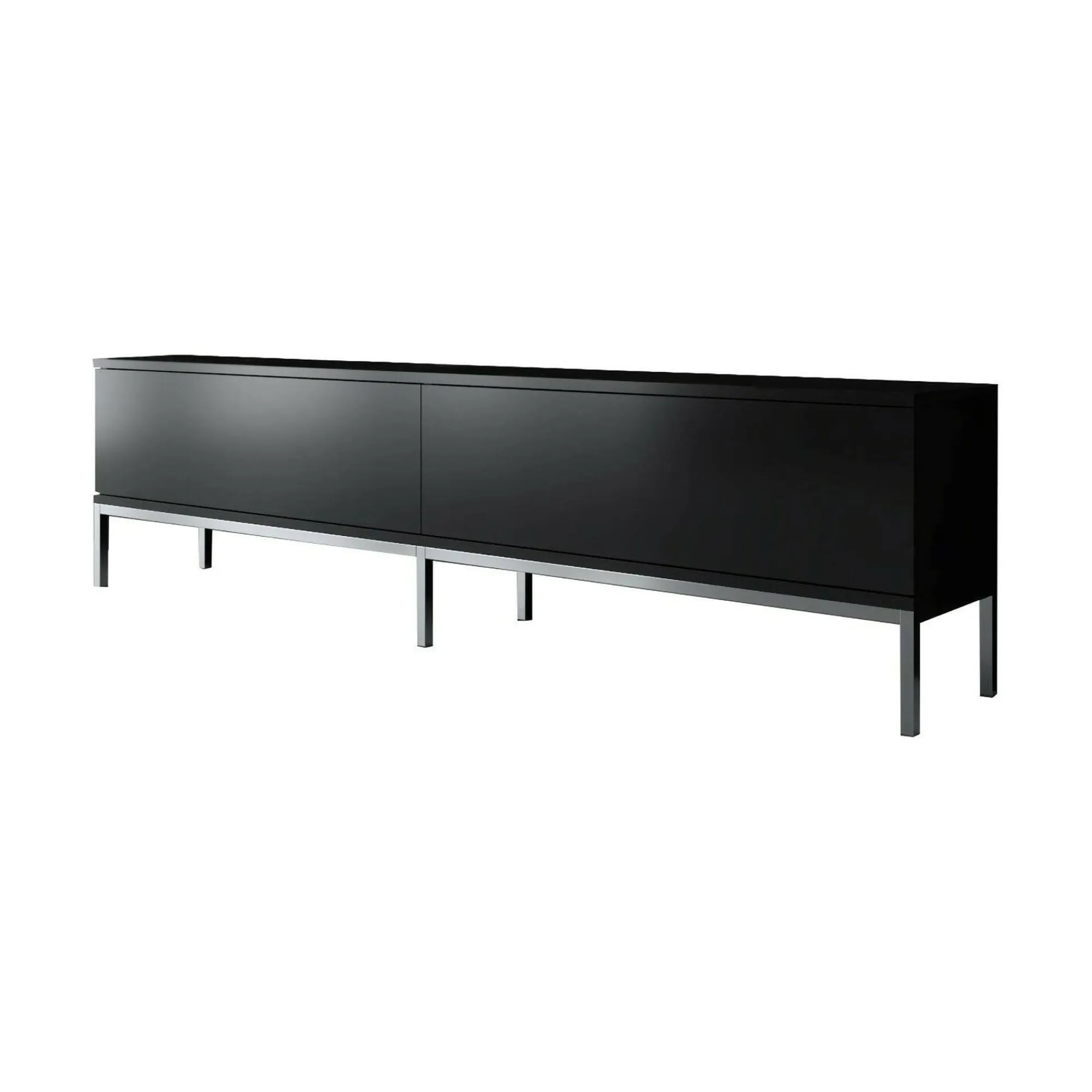 Mobile porta TV Espero, 180x30h47 cm, Nero e Argento<Dmora Clearance