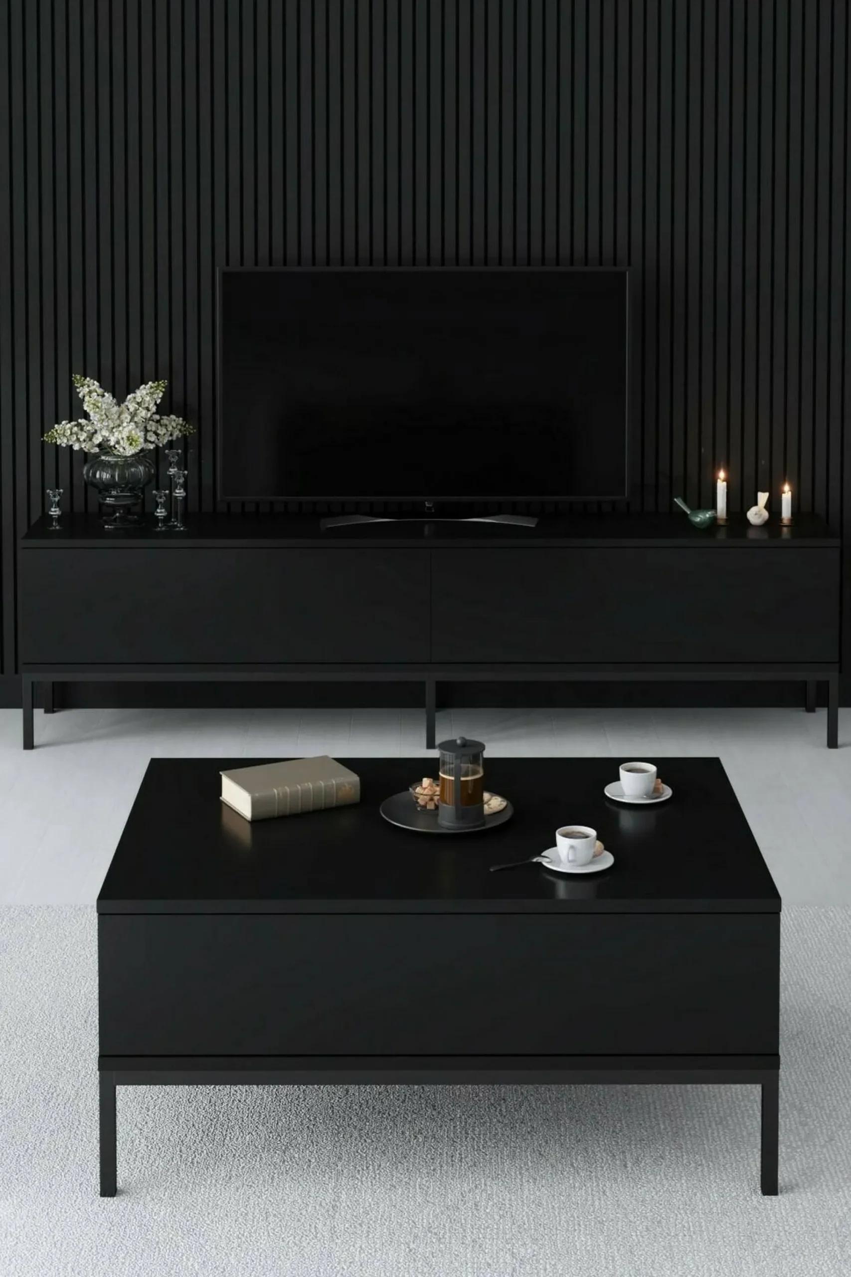 Mobile porta TV Espero, 180x30h47 cm,<Dmora Cheap