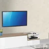 Mobile porta TV Fluorite, cm 160x40h46, Bianco lucido e Acero<Dmora Best