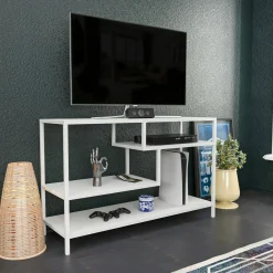 Mobile porta TV Ivette, 120x39h75 cm,<Dmora Hot