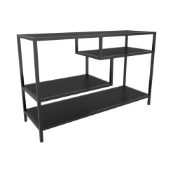 Mobile porta TV Ivette, 120x39h75 cm, Antracite e Nero<Dmora Online