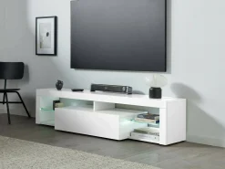 Mobile porta TV Ivy, 160x40h35 cm, lucido<Dmora Store
