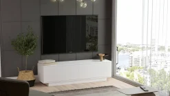 Mobile porta TV Kenneth, 140x36 h38 cm,<Dmora Sale