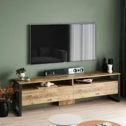 Mobile porta TV Khartum, 180x36h56 cm,<Dmora Clearance