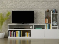 Mobile porta TV Kristal, 164x25h91 cm,<Dmora Sale