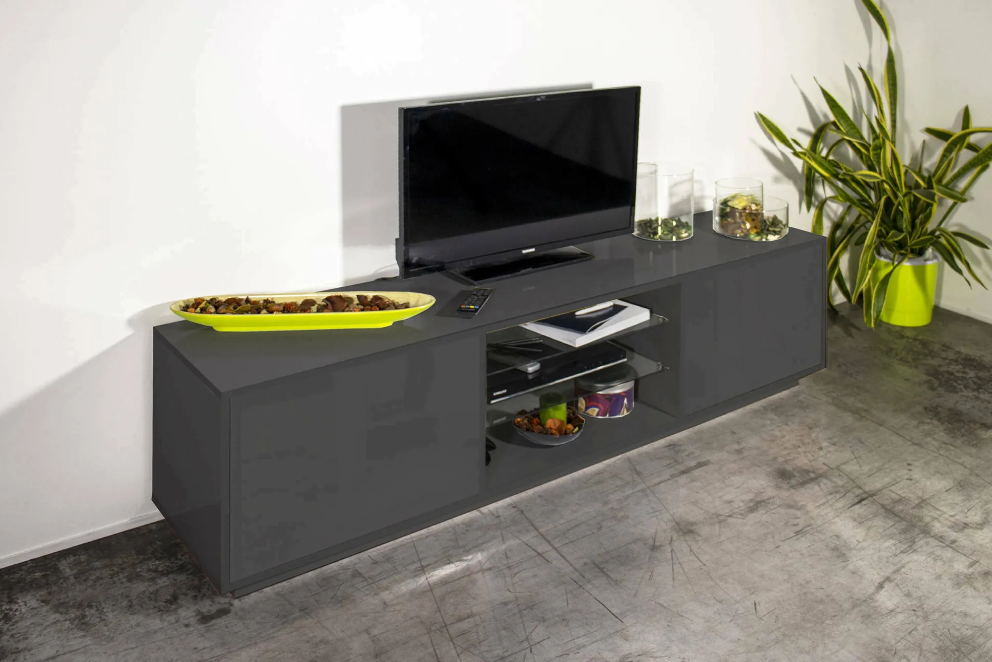 Mobile porta TV Lola, cm 180x41h46,<Dmora Discount