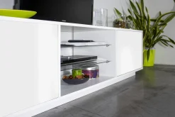 Mobile porta TV Lola, cm 180x41h46,<Dmora Clearance